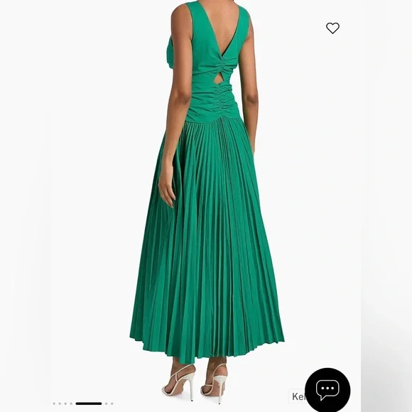 Simkhai Vivianne Center Twist Midi Dress Green - Picture 2 of 4